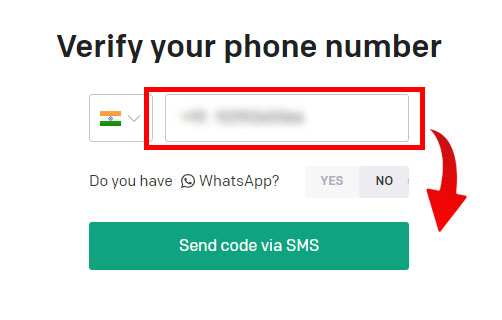 Verify your phone number